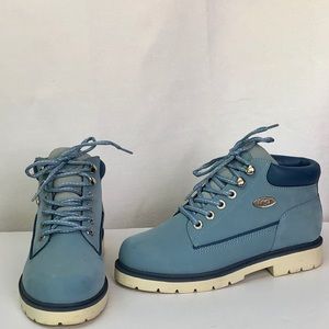 Lugz women’s short lace up boots blue